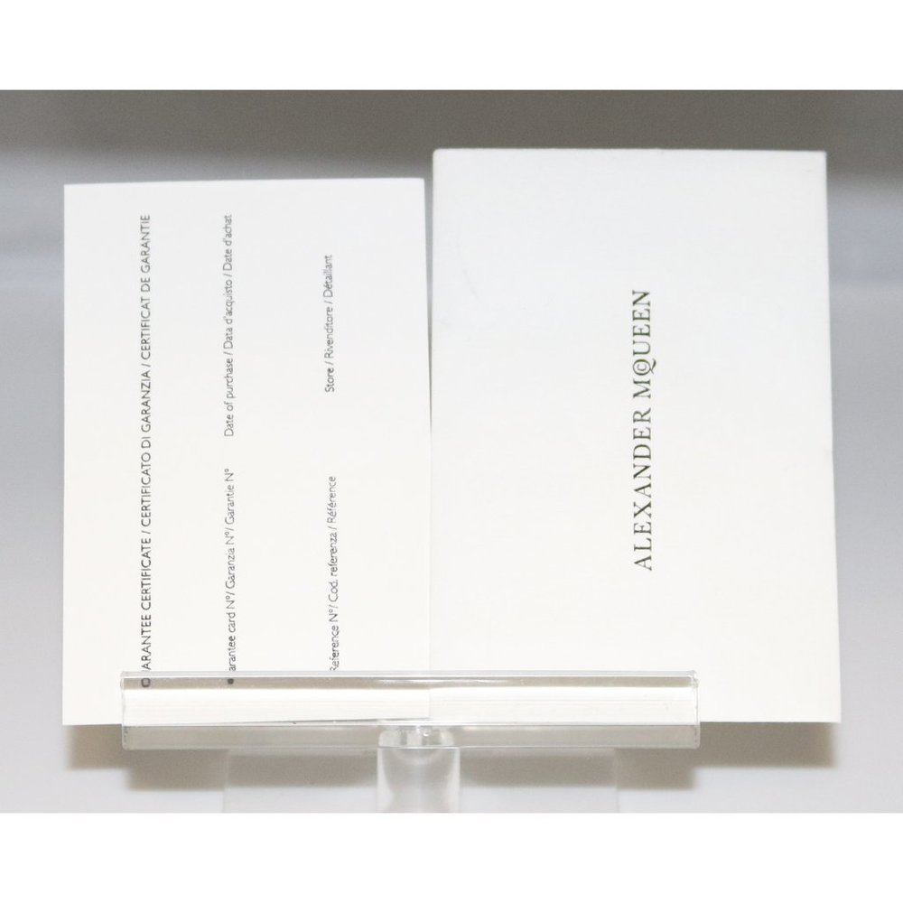 New Alexander McQueen Authenticity card
